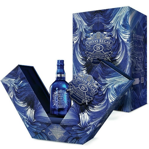 HỘP QUÀ TẾT RƯỢU CHIVAS 18Y BLUE SIGNATURE  (2021)