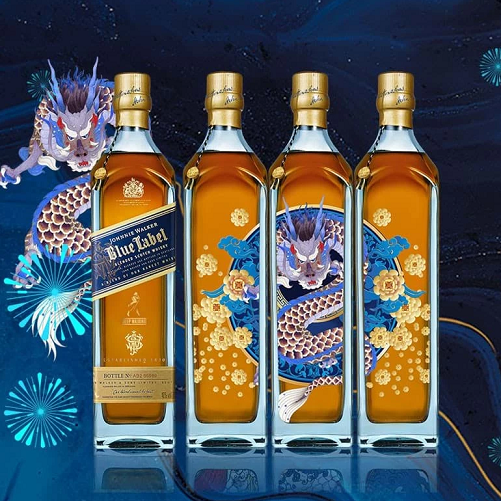 Rượu Johnnie Walker Blue Label Blue Dragon