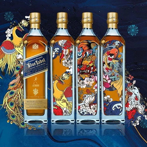 Rượu Johnnie Walker Blue Tam Sinh Phú