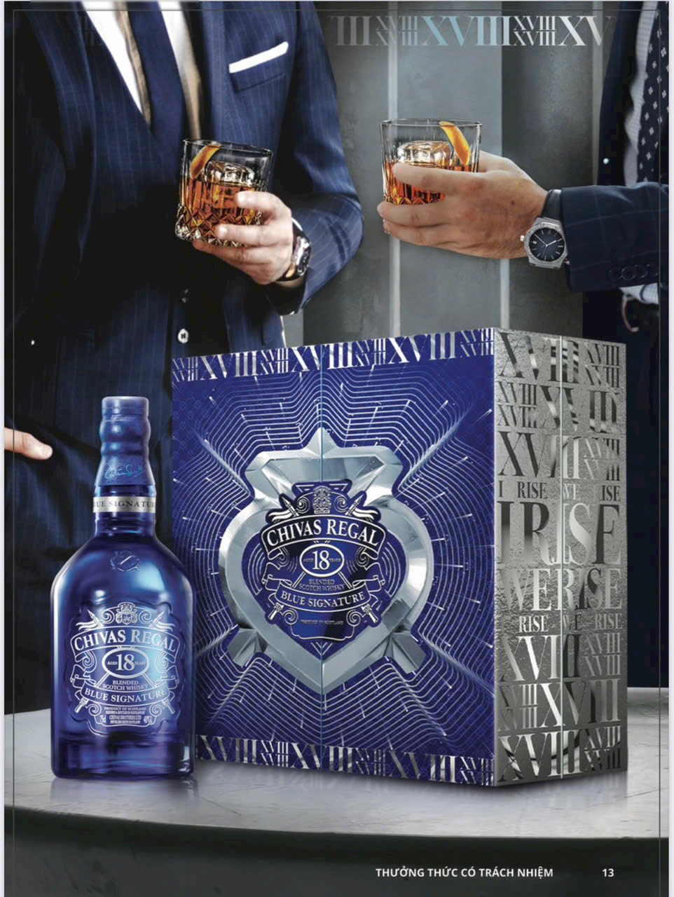 Hộp quà Chivas 18 Blue Signature - 2024