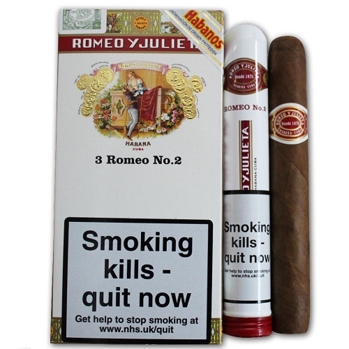 Xì Gà Romeo y Julieta No. 2 Tubed Cigar - Pack of 3