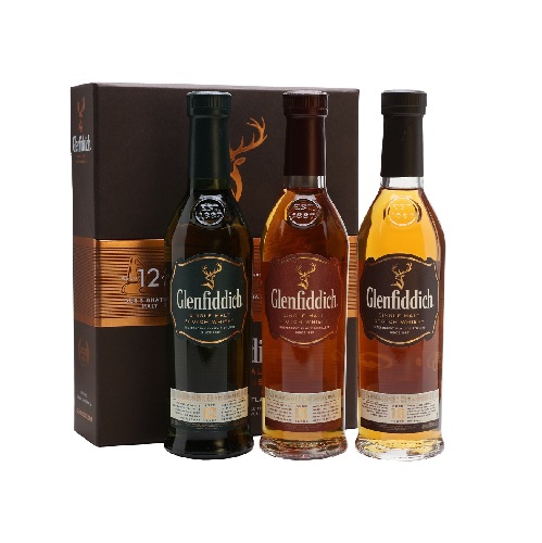 Rượu Whisky Glenfiddich mini sét 3 chai