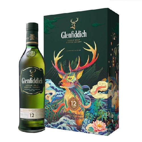 Hộp Quà Tết Rượu Glenfiddich 12 (2020)