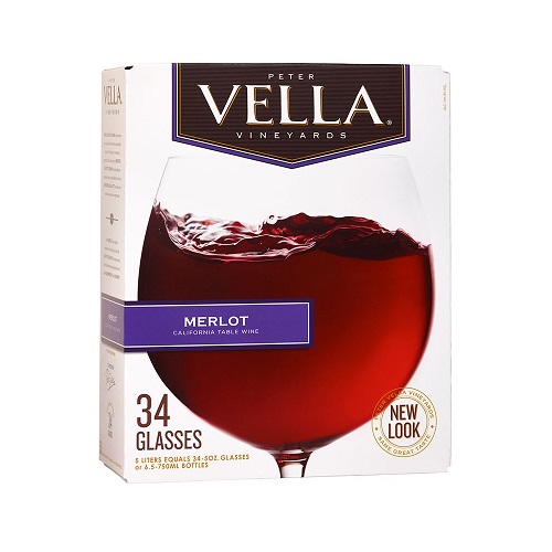 Vang bịch Mỹ Vella Merlot 5L