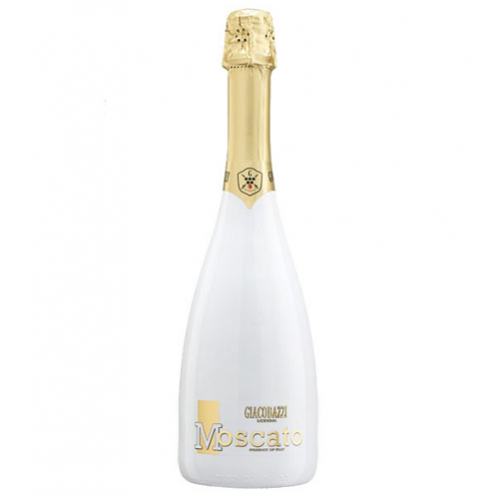 Vang nổ Moscato Bianco Sparkling Sweet White Wine In White Flute