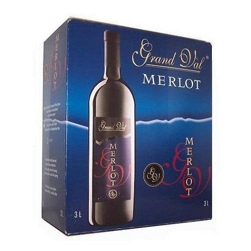 Vang Bịch Pháp Gran Val Merlot 3L